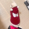 OEMG國風(fēng)寵物新年加厚保暖棉衣貓咪紅色連帽衣服防掉毛圣誕背心過(guò)年 紅色小雪人 S 建議3-5斤 曬單實(shí)拍圖