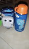 杯具熊（BEDDYBEAR）四葉草兒童保溫杯四蓋三用吸管水杯316不銹鋼學(xué)生杯子630ML恐龍 曬單實(shí)拍圖