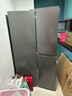 榮事達408/301升一級能效超薄家用冰箱十字對開(kāi)門(mén)大容量法式多門(mén)四門(mén)纖薄機身可嵌入式靜音低噪節能 408升灰色  一級能效省電 54公分超薄嵌入 曬單實(shí)拍圖