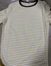 UR2026春季新款女裝簡(jiǎn)約基礎撞色條紋圓領(lǐng)修身T恤UYB450018 黃色條紋 L 曬單實(shí)拍圖