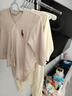 babylove新生兒包屁衣春秋款純棉嬰兒衣服三角哈衣彩棉寶寶爬服家居服 曬單實(shí)拍圖