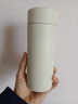 兮元記陶瓷內膽保溫杯非涂層男女辦公杯水杯茶水分離杯便攜中藥泡茶專(zhuān)用 陶瓷內膽保溫杯-白霜溫韻280ml 曬單實(shí)拍圖