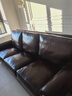 一具一家美式風(fēng)真皮沙發(fā)家用頭層牛皮全真皮油蠟皮復古實(shí)木大巴頓客廳沙發(fā) 360°全真皮 三人位（2.48米） 曬單實(shí)拍圖