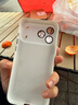 秒揚 櫻花粉荔枝紋理適用蘋(píng)果17pro手機殼iphone16promax帶鏡頭膜15新款14全包防摔13輕奢12高級感 【純白色】荔枝紋水晶鏡頭 iPhone 17 Pro Max 曬單實(shí)拍圖