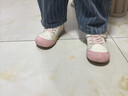 泰蘭尼斯春季兒童幼兒園室內鞋鞋男女童防滑軟底鞋寶寶室外板鞋白/粉26 曬單實(shí)拍圖
