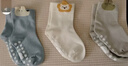 尼多熊寶寶地板襪春秋棉襪兒童防滑襪子嬰兒室內隔涼學(xué)步襪子wz-216 曬單實(shí)拍圖
