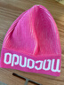 馬孔多（macondo）戶(hù)外運動(dòng)保暖帽透氣防風(fēng)秋冬款男女跑步針織毛線(xiàn)帽可持續環(huán)保紗線(xiàn) 花丹粉 均碼 曬單實(shí)拍圖