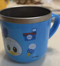迪士尼（Disney）牛奶杯兒童水杯幼兒園學(xué)飲杯帶刻度喝水杯子直飲杯耐摔帶蓋咖啡杯 曬單實(shí)拍圖