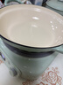 北鼎（Buydeem）琺瑯鍋鑄鐵鍋燉鍋燜燒鍋煲湯電磁爐28cm燜焗鍋淺衫綠 曬單實(shí)拍圖