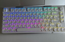 珂芝（KZZI） i75青春版矮軸三模機械鍵盤(pán)商務(wù)辦公輕薄便攜全鍵熱插拔適用蘋(píng)果風(fēng)長(cháng)續航RGB皓月白白雪軸 曬單實(shí)拍圖