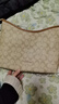 蔻馳（COACH）女包 Laurel31單肩斜挎手提包經(jīng)典老花印花流浪包腋下包禮物 送禮 奶茶色CR149 IMNLJ 曬單實(shí)拍圖