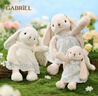 伽百利（Gabriel）毛絨玩具兔子公仔娃娃女孩生日禮物小兔子送女生安撫馬年吉祥物 伊麗莎白30cm-送禮盒 曬單實(shí)拍圖