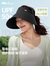 蕉下（beneunder）蛋卷燈罩帽大檐空頂帽防曬帽女遮陽(yáng)帽登山帽太陽(yáng)帽男UL712黑 曬單實(shí)拍圖