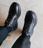 奧康（Aokang）奧康男鞋休閑皮鞋商務(wù)休閑鞋舒適百搭厚底運動(dòng)鞋 黑色加絨42  曬單實(shí)拍圖