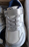 泰蘭尼斯春季兒童運動(dòng)鞋百搭男童跑步鞋女童輕便防滑老爹鞋白/銀色33碼 曬單實(shí)拍圖