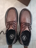 駱駝（CAMEL）舒適通勤軟底抓紋牛皮經(jīng)典男士商務(wù)休閑皮鞋 G15A155051 棕色 43 曬單實(shí)拍圖