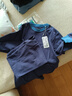 貓人兒童內衣套裝純棉男童秋衣秋褲半高領(lǐng)青少年打底內衣 藏青 160 曬單實(shí)拍圖