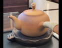 家用煮茶壺戶(hù)外陶瓷酒精爐燒水壺提梁壺無(wú)釉柴燒圍爐雙用酒精爐 祥云側把壺 800ml 500ml-1200ml 曬單實(shí)拍圖