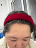格蒙紅色發(fā)箍女新年款寬邊壓發(fā)洗臉頭箍高級感洋氣時(shí)尚頭飾圣誕節禮物 曬單實(shí)拍圖
