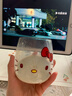 Kitty玻璃水杯可愛(ài)牛奶杯玉桂狗玻璃杯女高顏值三麗鷗可愛(ài)水杯 KT貓 曬單實(shí)拍圖