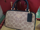蔻馳（COACH）【品牌直供】女士SATCHEL小號手提單肩斜挎包CW197新年情人節禮物 曬單實(shí)拍圖