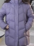 坦博爾羽絨服女中長(cháng)款帶帽寬松舒適保暖媽媽款外套510560D 香融紫 165  曬單實(shí)拍圖