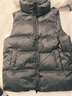 雪中飛羽絨服女2025冬季短款寬松背心輕薄馬甲黑色L 曬單實(shí)拍圖