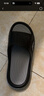 回力運動(dòng)拖鞋男士家居浴室防滑一字拖外穿沙灘涼鞋 HL3952 黑灰 42-43 曬單實(shí)拍圖