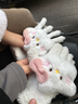 pdmcms星星kitty毛絨手套女冬季保暖防寒學(xué)生可愛(ài)KT貓加厚騎行五指手套 粉色星星KT手套【升級加厚款】 均碼 1雙 曬單實(shí)拍圖