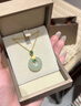 平安扣和田玉銀項鏈女銀飾中國風(fēng)玉石吊墜母親媽媽過(guò)年生日禮物 曬單實(shí)拍圖