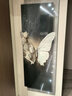 酷象高級感可推拉隱藏式全身鏡玄關(guān)裝飾畫(huà)蝴蝶隱形穿衣鏡試衣鏡子掛畫(huà) A款-花蝶翩翩 55*140cm【內橫框橫40豎130】 爵士黑色【左推拉+金屬拉絲】 創(chuàng  )意藝術(shù)【UV精雕+晶瓷工藝+全身鏡】 曬單實(shí)拍圖