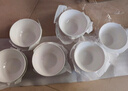 潔雅杰陶瓷碗中式白瓷小碗家用4.5英寸米飯碗喝湯碗面碗套裝10只裝 曬單實(shí)拍圖