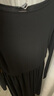 UR2026春季新款女裝氣質(zhì)簡(jiǎn)約拼接褶皺收腰連衣裙UWM750133 黑色 L 曬單實(shí)拍圖