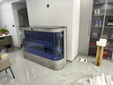 靚寵魚(yú)缸水族箱靠墻客廳家用落地公司新款中大型一體熱彎過(guò)濾循環(huán)生態(tài) 灰巖石（一體防爆玻璃+智能顯示屏） 長(cháng)200寬50高140cm 曬單實(shí)拍圖