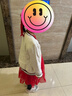 安奈兒（Annil）【拜年服】童裝女童新年服紅色連衣裙春秋亮絲提花毛衣網(wǎng)紗公主裙 新年紅 140 cm 曬單實(shí)拍圖