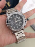 潮男必備鋼鐵之心機械風(fēng)男士高端商務(wù)腕表大表盤(pán)防水夜光石英手表 鋼鐵之心鋼色黑面 曬單實(shí)拍圖