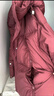 鴨鴨（YAYA）羽絨服女冬2024新款短款時(shí)尚連帽寬松休閑設計感加厚外套DS 深酒紅色 S /155 曬單實(shí)拍圖