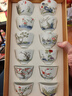 本宮好物故宮五彩十二月花神茶杯陶瓷茶具套裝酒杯長(cháng)輩男生日禮物新年 曬單實(shí)拍圖