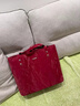 邦帛世婚禮新娘結婚包女神節紅色托特包包女2026新款上班通勤百搭單肩包 紅色單包【不帶掛件】 曬單實(shí)拍圖