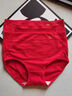 貓人3條本命年女士大紅色媽媽內褲純棉抗菌高腰收腹大碼全棉襠三角褲 【3條裝】V型蕾絲+V型螺紋+側邊交叉 XL 【推薦體重 130-155斤】 曬單實(shí)拍圖