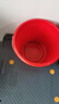 威佳紅色水桶手提式10L塑料水桶加厚圓形塑料桶小紅桶 曬單實(shí)拍圖