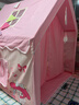 鬧鬧貓帳篷兒童室內女孩公主分床神器美樂(lè )蒂寶寶可睡覺(jué)秘密基地生日禮物 美樂(lè )蒂帳篷+【星星燈云朵彩旗蝴蝶夾子】 【金屬鍍漆支架】（長(cháng)1.2米寬1米高1.3米） 曬單實(shí)拍圖