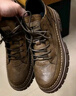 公牛世家【新年禮物】馬丁靴男冬季新款英倫風(fēng)中高幫戶(hù)外休閑男士工裝靴子 曬單實(shí)拍圖