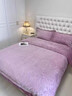 胖東來(lái)同款高端A類(lèi)加厚保暖牛奶絨四件套冬季珊瑚絨被套加絨寶寶 速熱//花夢(mèng)情緣-紫豆沙 床單款 1.8m四件套：被套200*230cm 曬單實(shí)拍圖