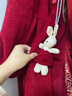 卡怡兒女童連衣裙輕奢小眾高端2025新款女孩秋冬中國風(fēng)洋氣兒童新 2355紅色(加絨)+同款兔子+送發(fā)夾 140 曬單實(shí)拍圖