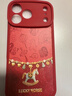丁域適用于蘋(píng)果17Promax手機殼新年款紅色鏡頭全包帶手環(huán)支架iphone16pro馬年奢華皮質(zhì)時(shí)尚女士保護套 紅底珠串小馬 iPhone 17 Pro Max 曬單實(shí)拍圖