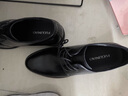 富貴鳥(niǎo)皮鞋男鞋隱形內增高6CM真皮商務(wù)正裝鞋男士新郎鞋通勤職業(yè)工作鞋 黑色（內增高） 39 曬單實(shí)拍圖