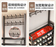 拜浦門(mén)口多層鐵藝鞋架衣帽架一體多功能家用鞋架子大容量鞋子架鞋帽架 高級黑5層100cm長(cháng) 【升級加固 穩固加粗】 曬單實(shí)拍圖