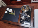 格雅木語(yǔ)黑胡桃實(shí)木茶桌一體可旋轉小茶臺新中式創(chuàng  )意功夫茶幾可移動(dòng)茶水柜 茶桌 曬單實(shí)拍圖
