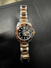 勞力士格林尼治Ⅱ型 沙士圈 機械機芯 玫瑰金及蠔式鋼 40mm 黑色表盤(pán) 曬單實(shí)拍圖